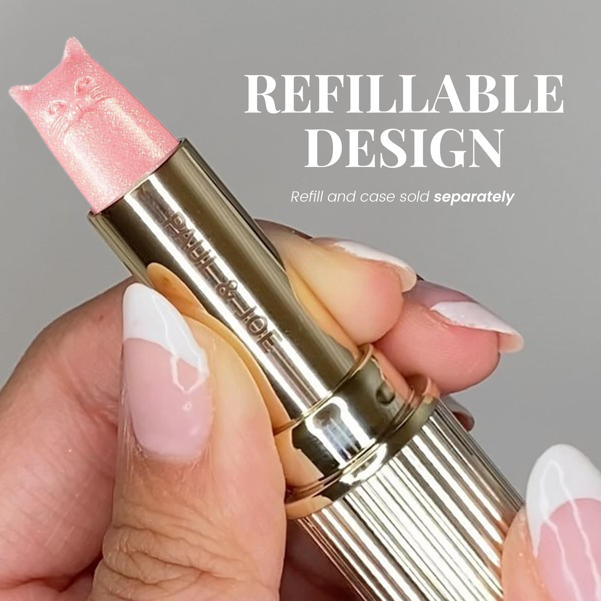 Refill fits Paul & Joe case for quick lip color refresh.