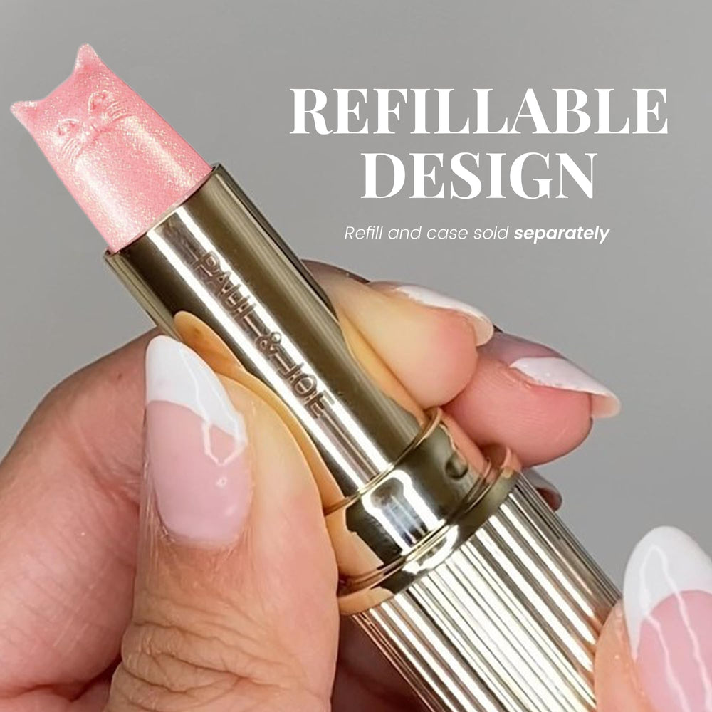 Refill fits Paul & Joe case for quick lip color refresh.