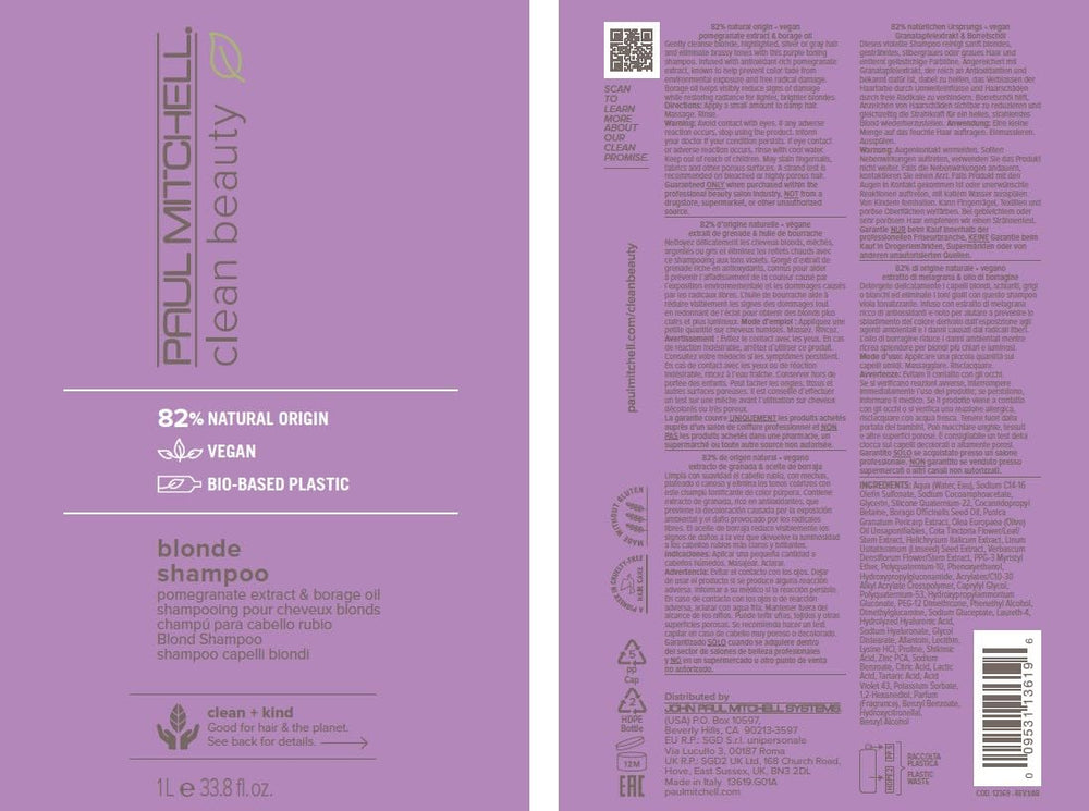 Bio-based sugarcane packaging highlight from Paul Mitchell Clean Beauty