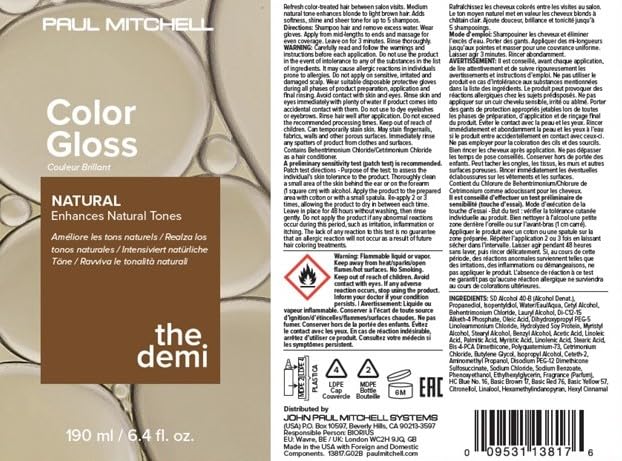 Paul Mitchell The Demi Color Gloss Red shade for warm-tone enhancement
