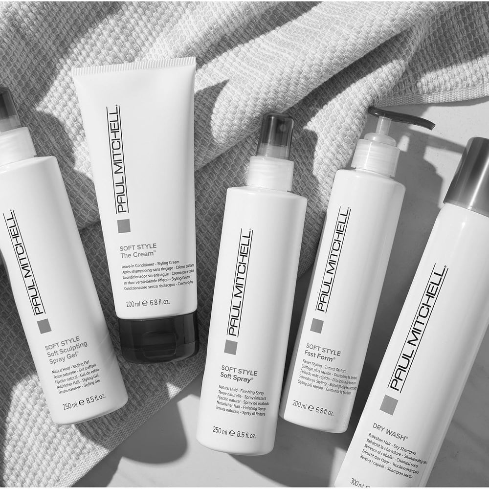 Paul Mitchell Dry Wash massaged into scalp for even dispersion.