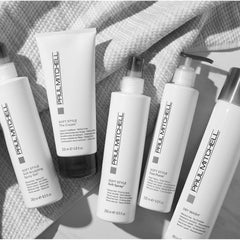 Paul Mitchell Dry Wash massaged into scalp for even dispersion.