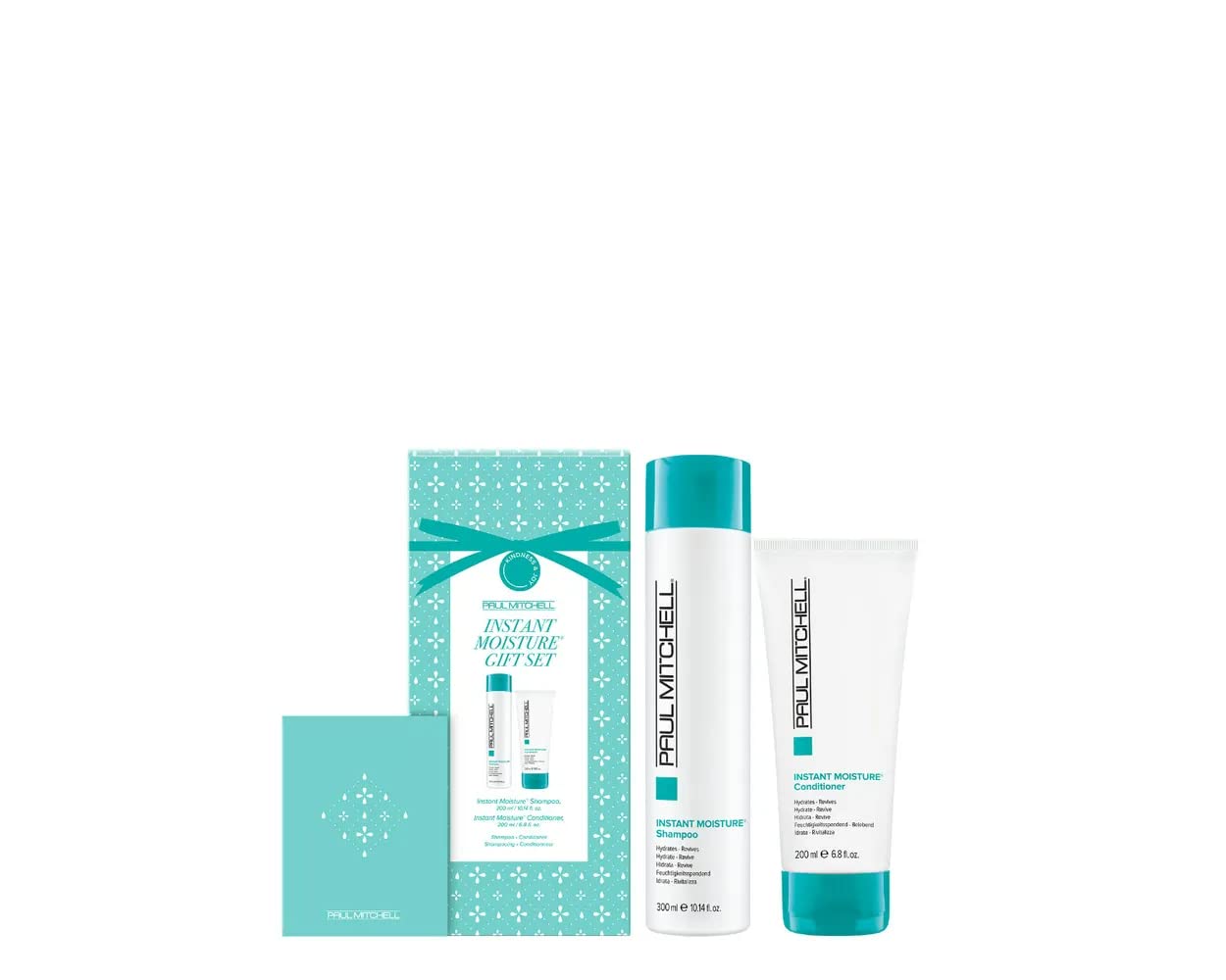 Paul Mitchell Instant Moisture Shampoo bottle ideal for gentle hydration and detangling.