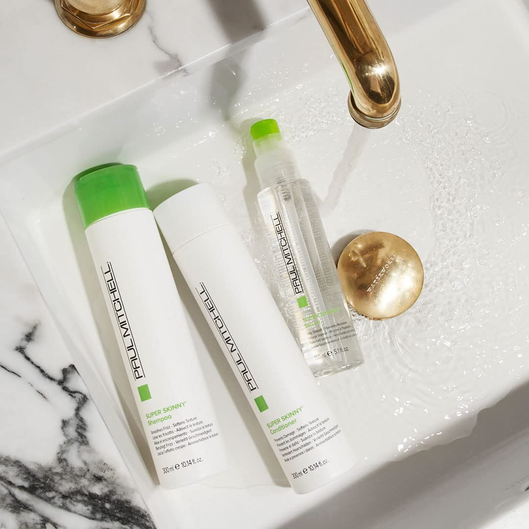 Paul Mitchell humidity-resistant formula protects hair against weather.