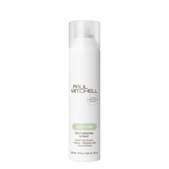 Paul Mitchell Texturizing Spray defines texture and adds volume with a light mist.