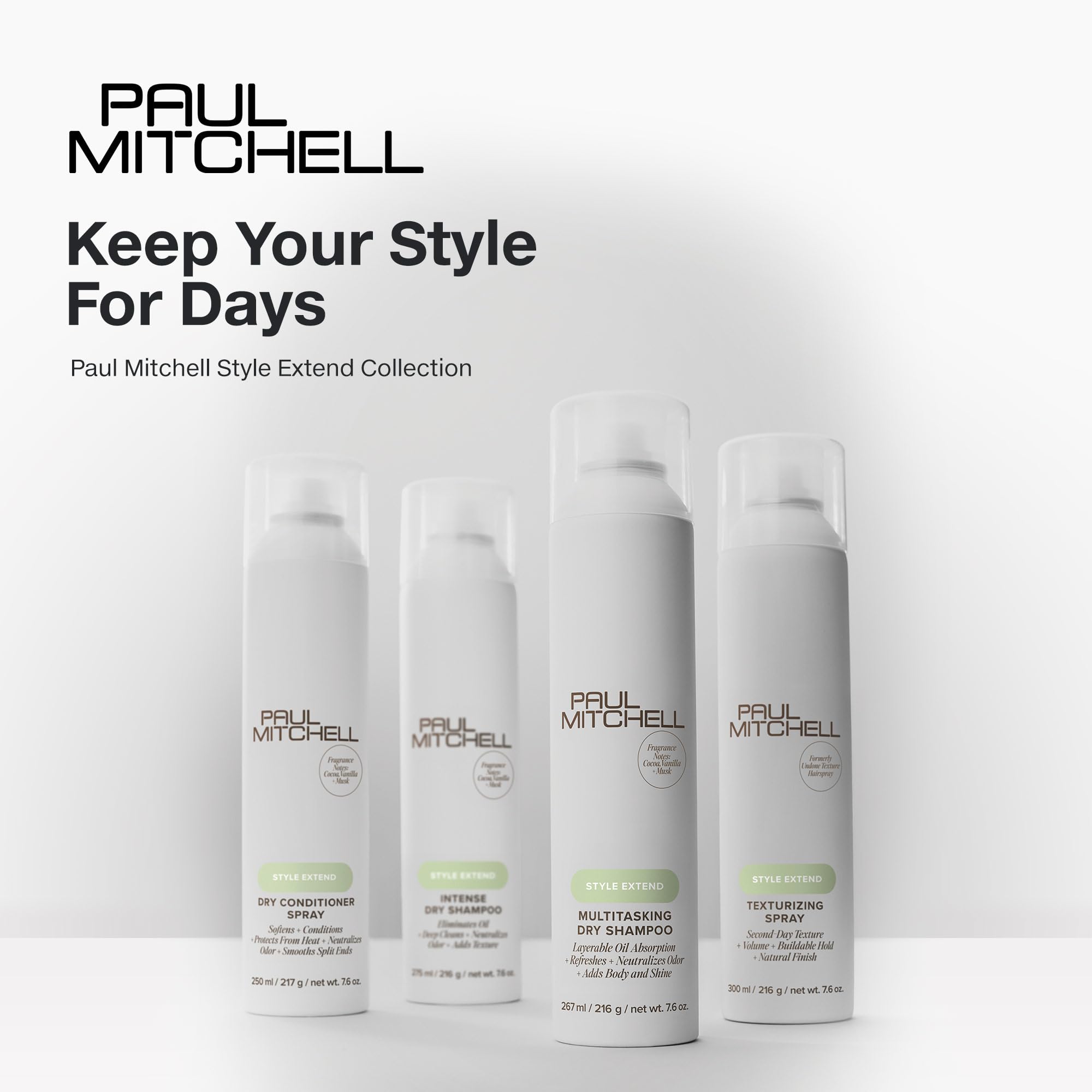 Paul Mitchell Texturizing Spray releases a floral amber scent during styling sessions.
