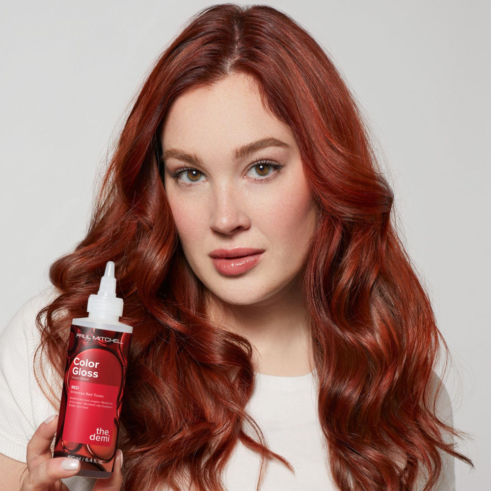 Violet tint swirl adds vibrant dimension to color-treated strands