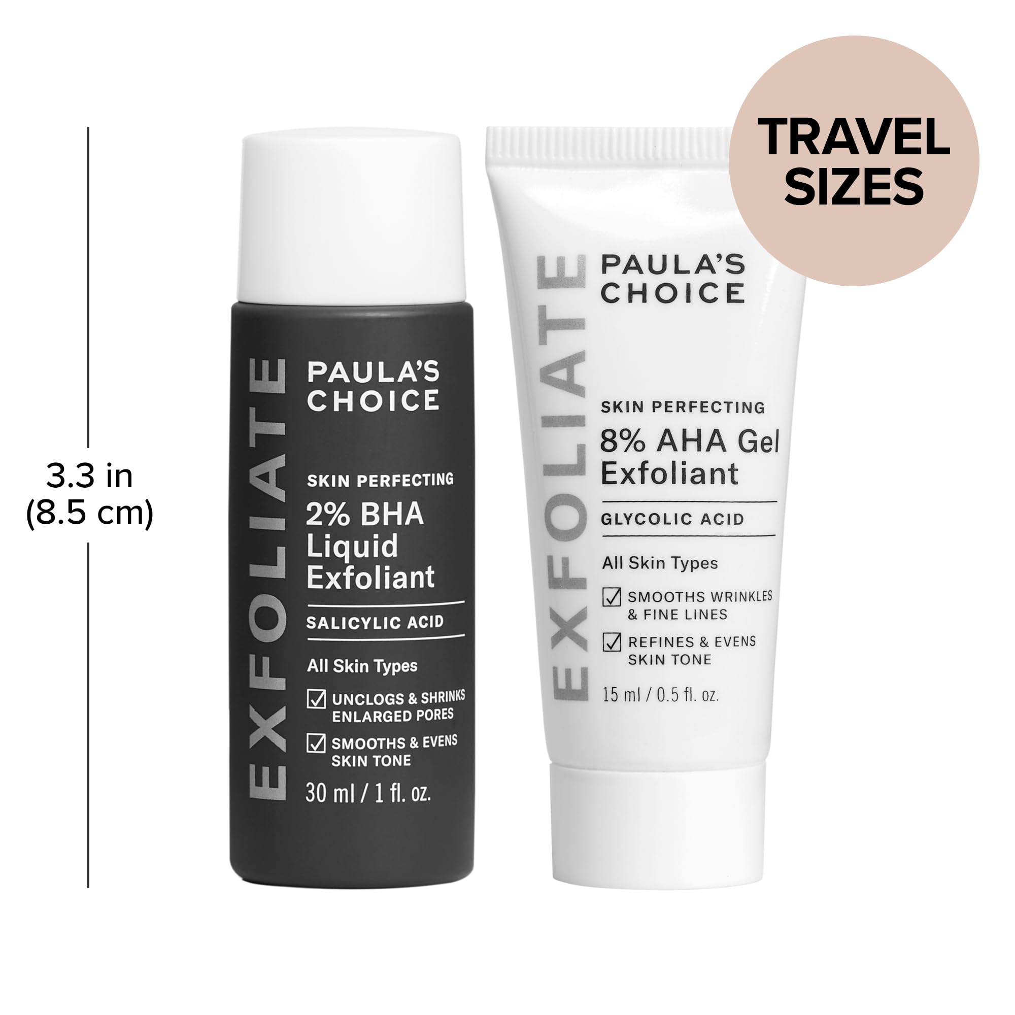 Paula's Choice 2% BHA Liquid close-up focused on refined pores and clear complexion.