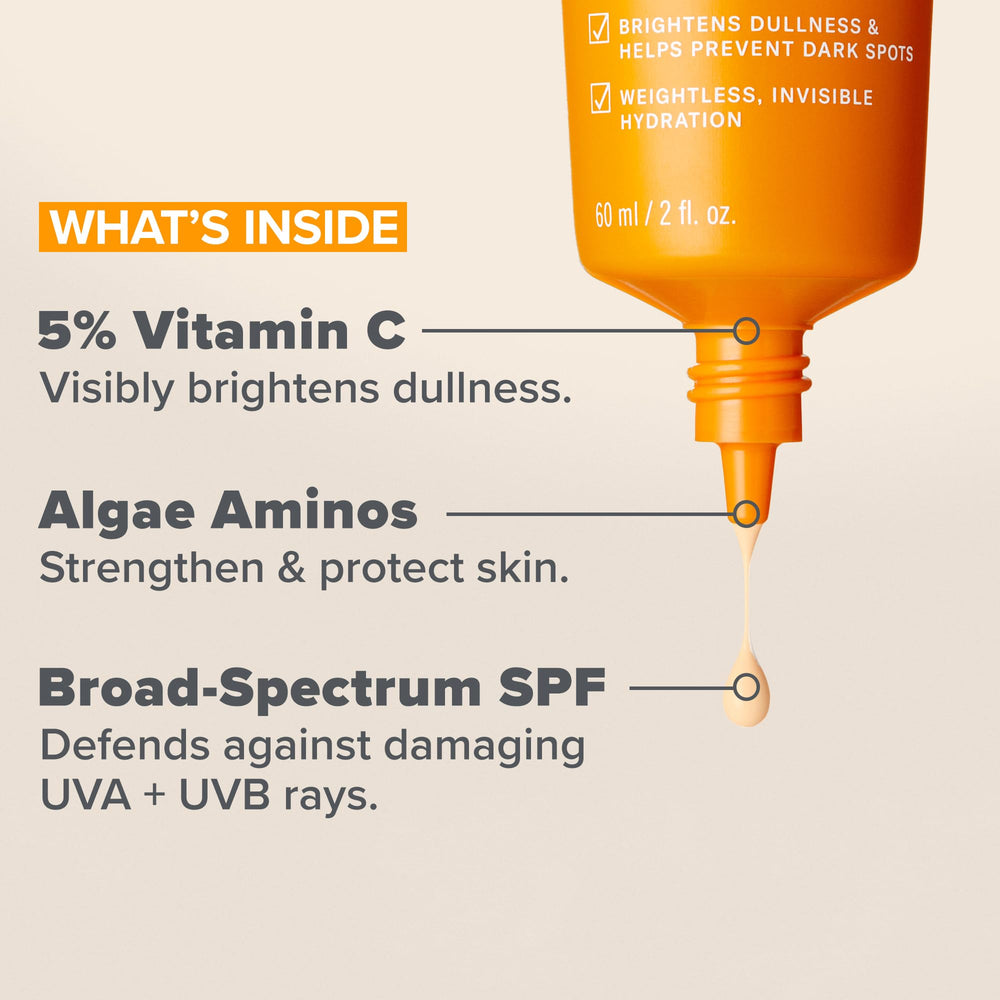 Paula's Choice 5% Vitamin C Sheer Sunscreen fragrance-free formulation for sensitive skin.