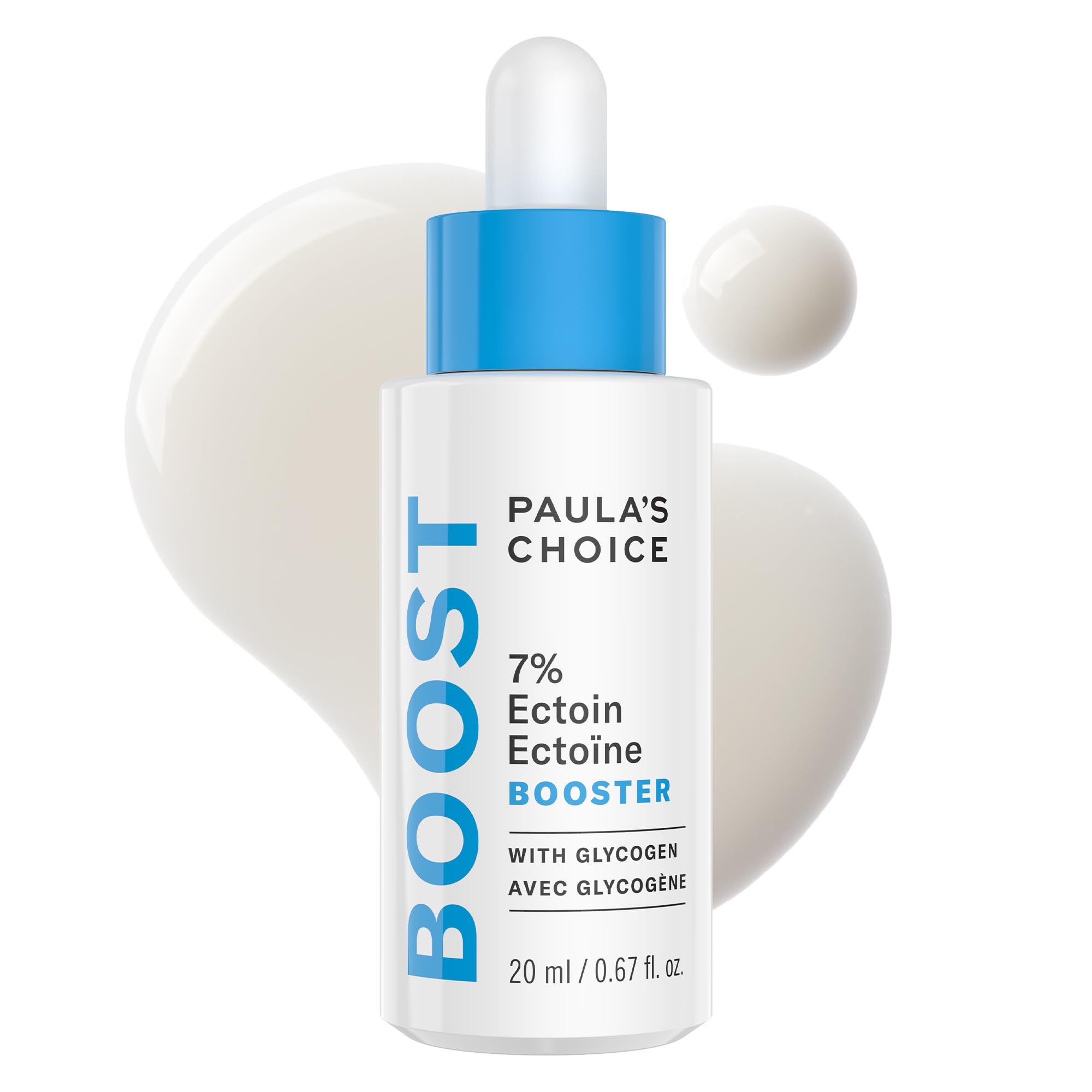 Paula's Choice 7% Ectoin serum bottle with milky texture for deep hydration.