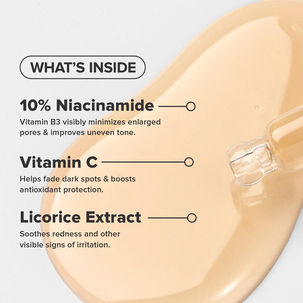 Close-up of the serum texture from Paula's Choice BOOST with lightweight absorption