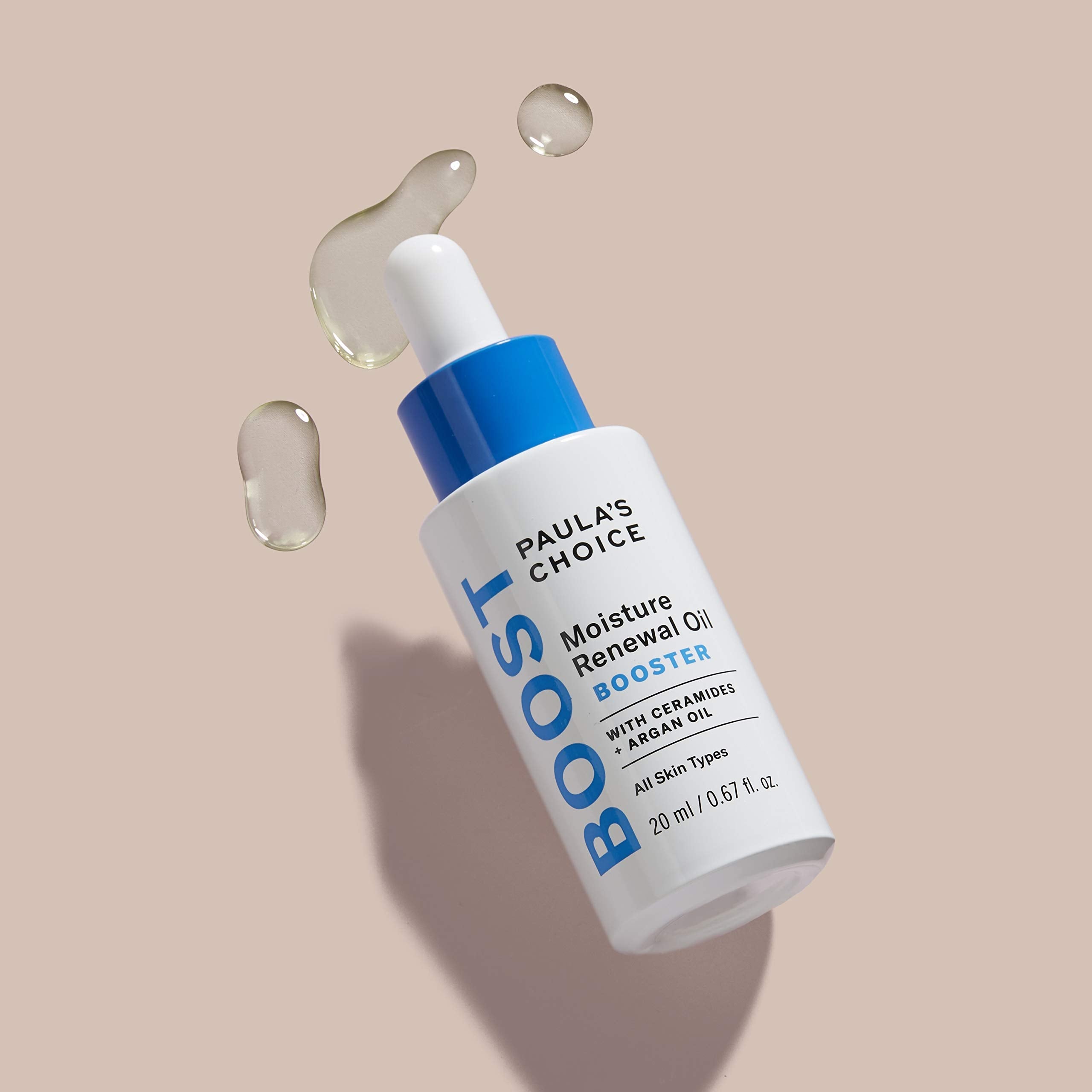 Paula's Choice BOOST antioxidant-enriched formula shown as part of skincare routine.