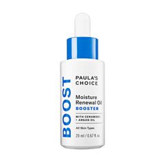 Paula's Choice BOOST Moisture Renewal Oil bottle ready for deep hydration.