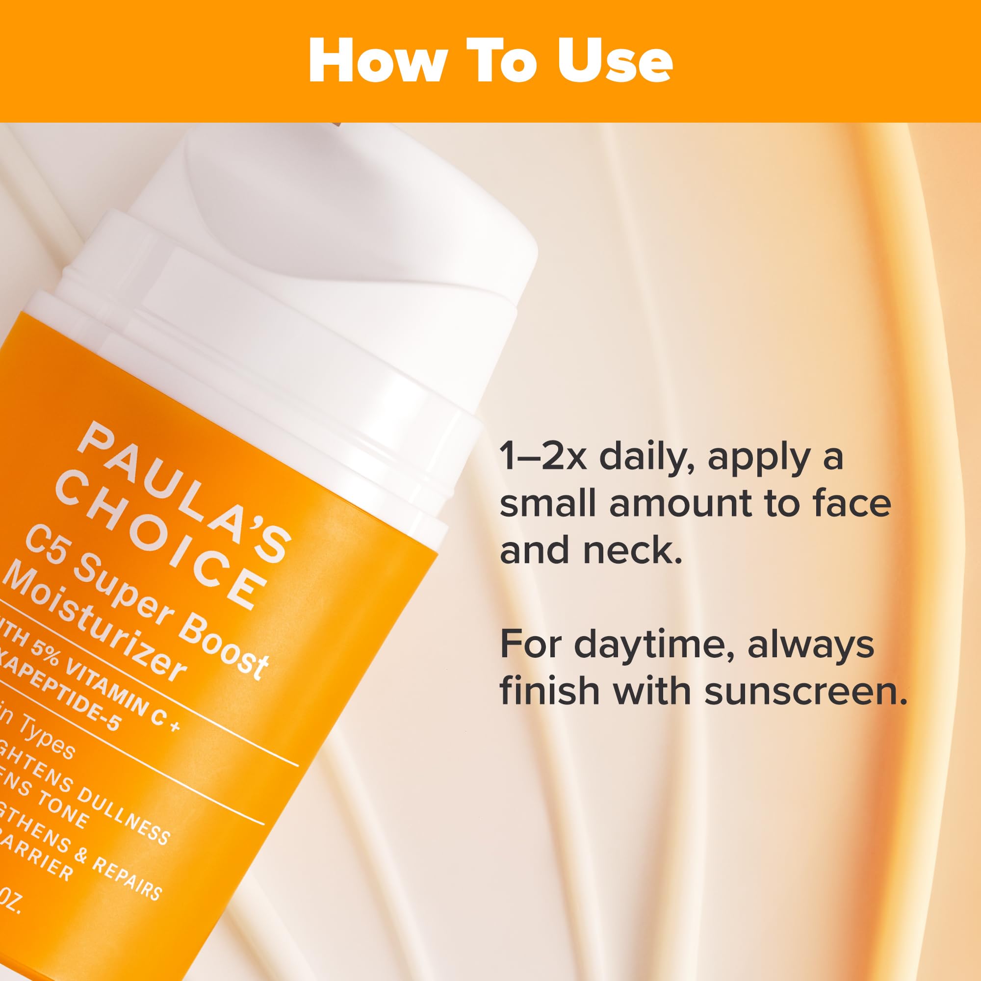 Close-up of pump shows creamy texture ideal for light, non-greasy hydration.