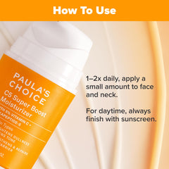Close-up of pump shows creamy texture ideal for light, non-greasy hydration.