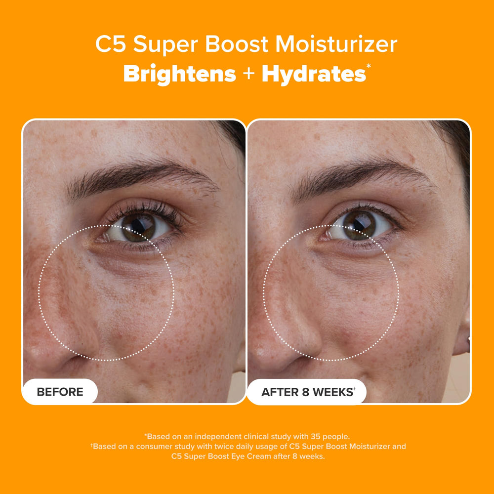 Vitamin C 5% label hints brightening potential and even tone without fragrance.