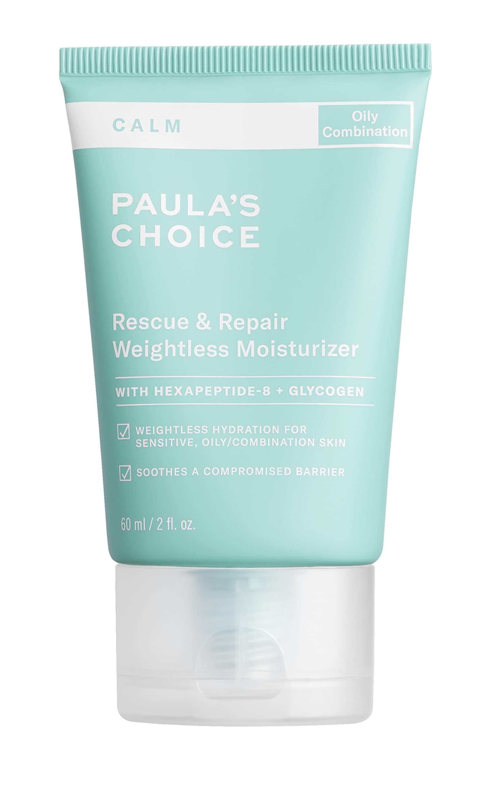 Paula's Choice CALM Intensive moisturizer bottle in fragrance-free packaging.