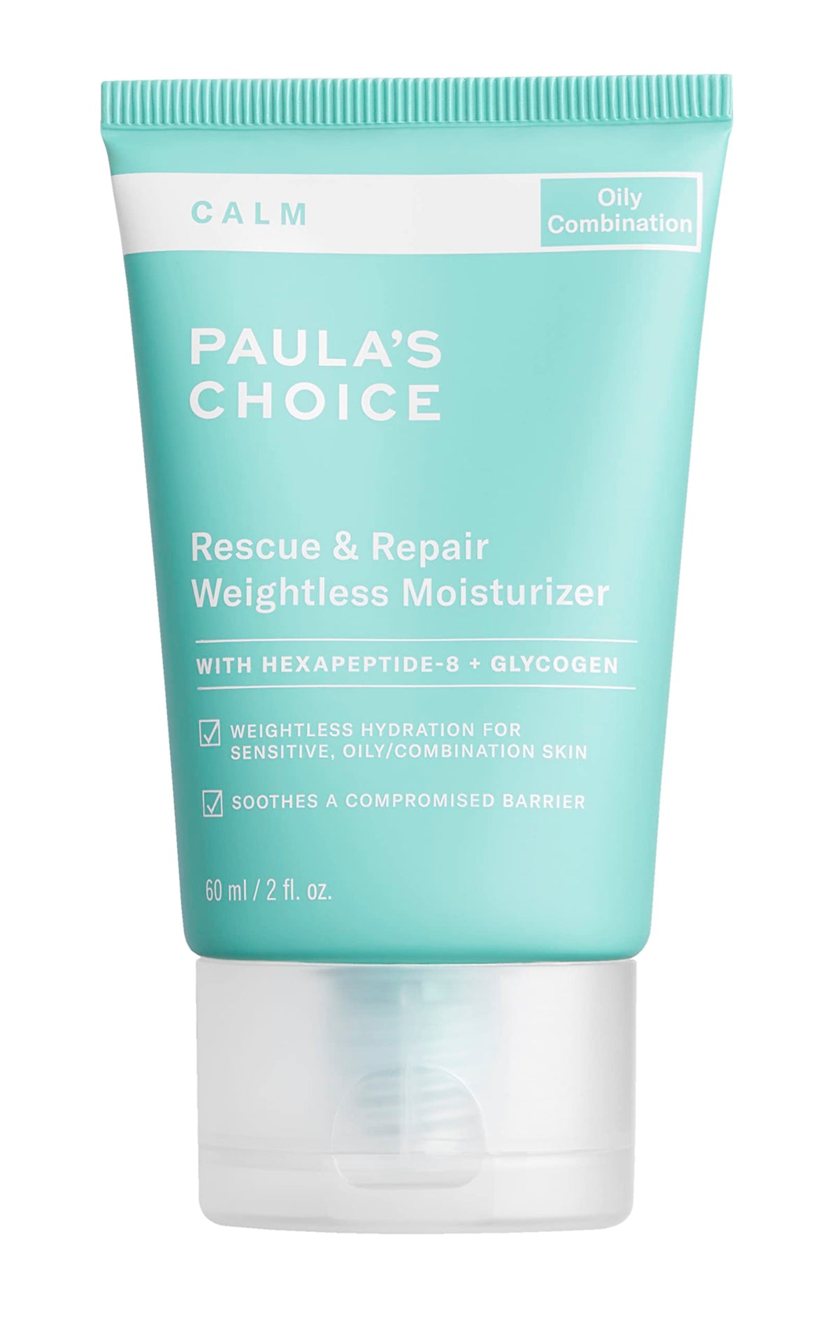 Paula's Choice CALM Intensive moisturizer bottle in fragrance-free packaging.