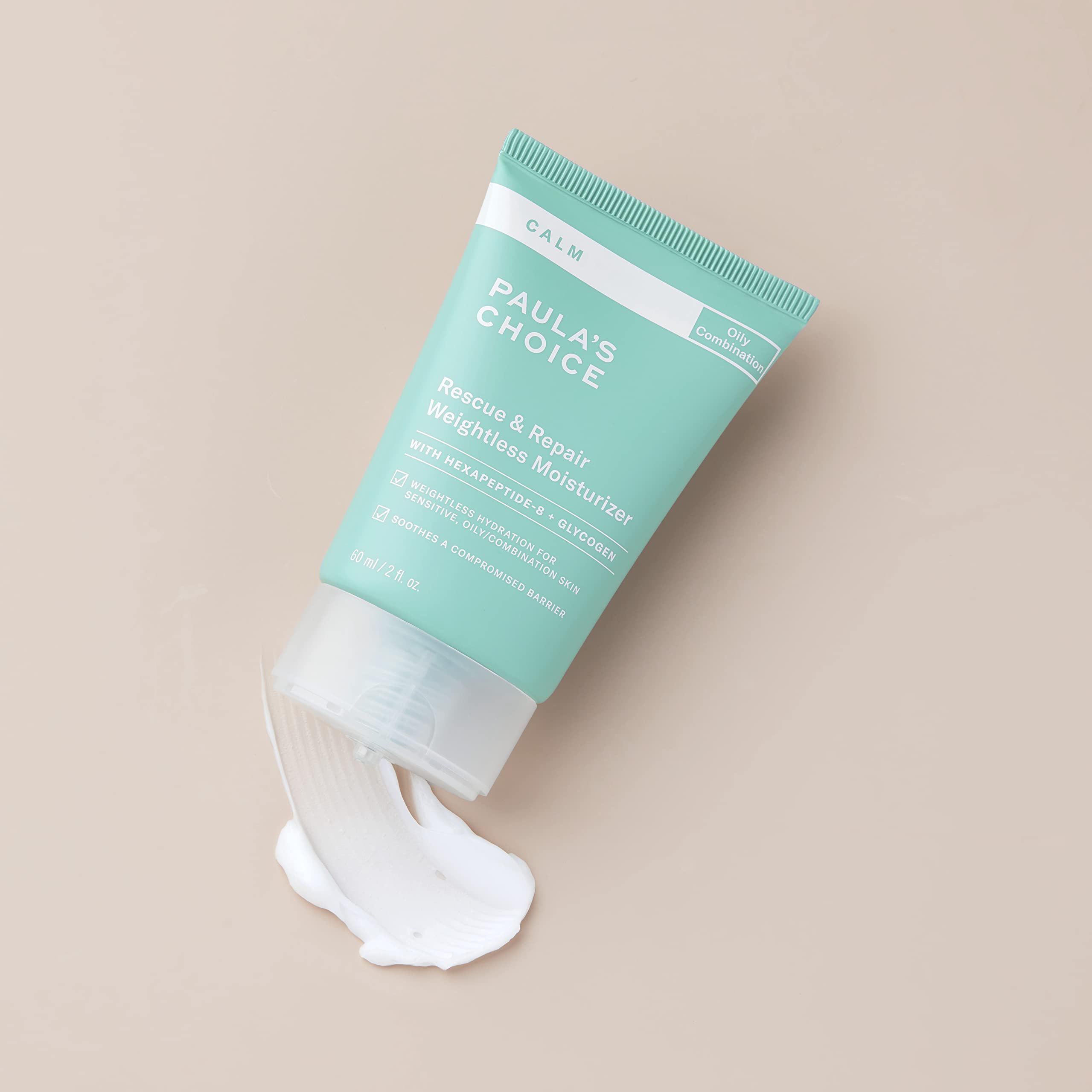 Redness on cheek visibly softened after CALM Intensive moisturizer.