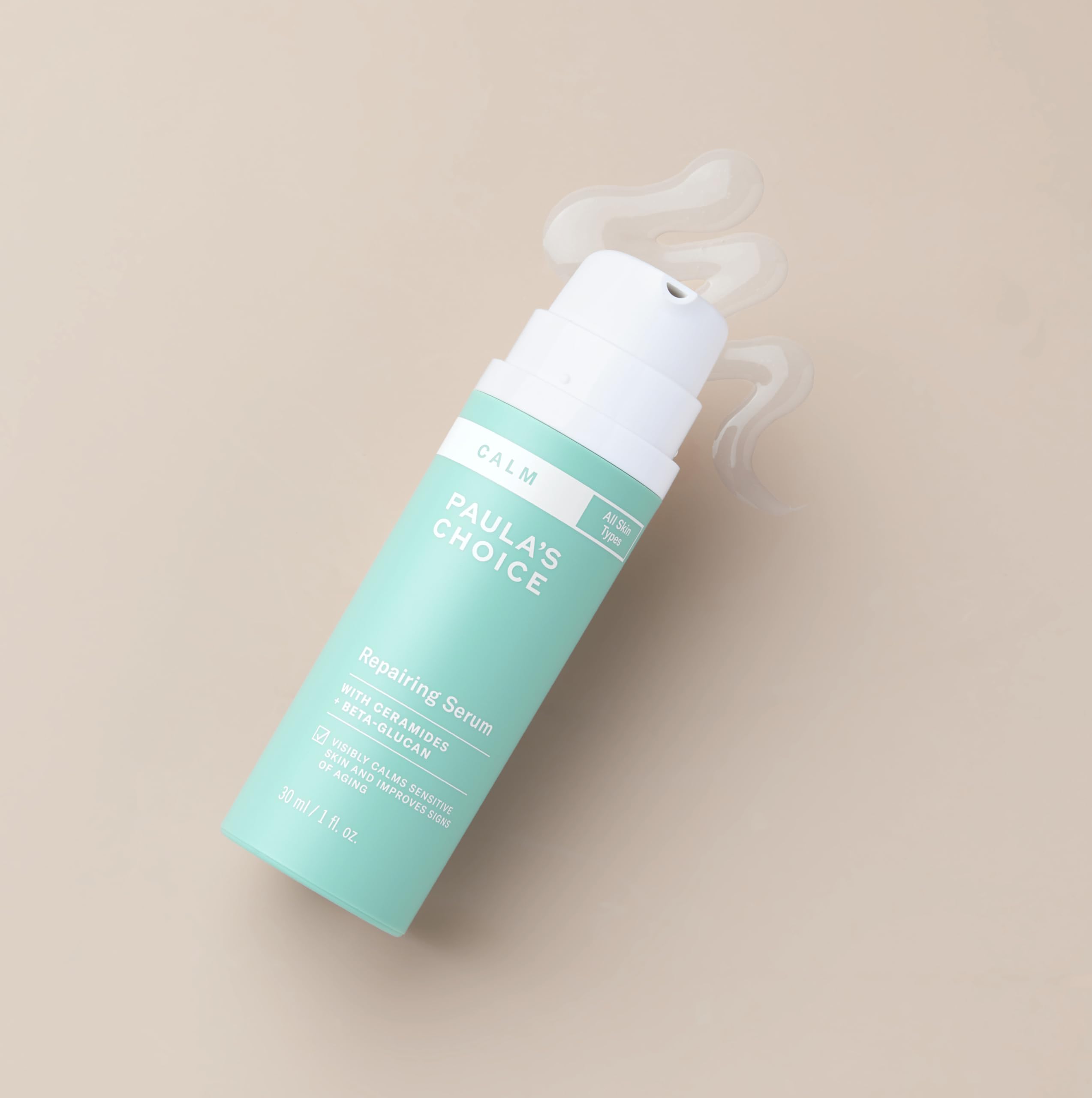 Paula's Choice Calm Repairing Serum application routine promotes calm mornings and evenings