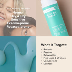 Paula's Choice Calm Repairing Serum for rosacea-prone skin offers gentle redness relief