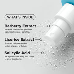 Paula's Choice CLEAR back spray mist in action on the back for pore care.