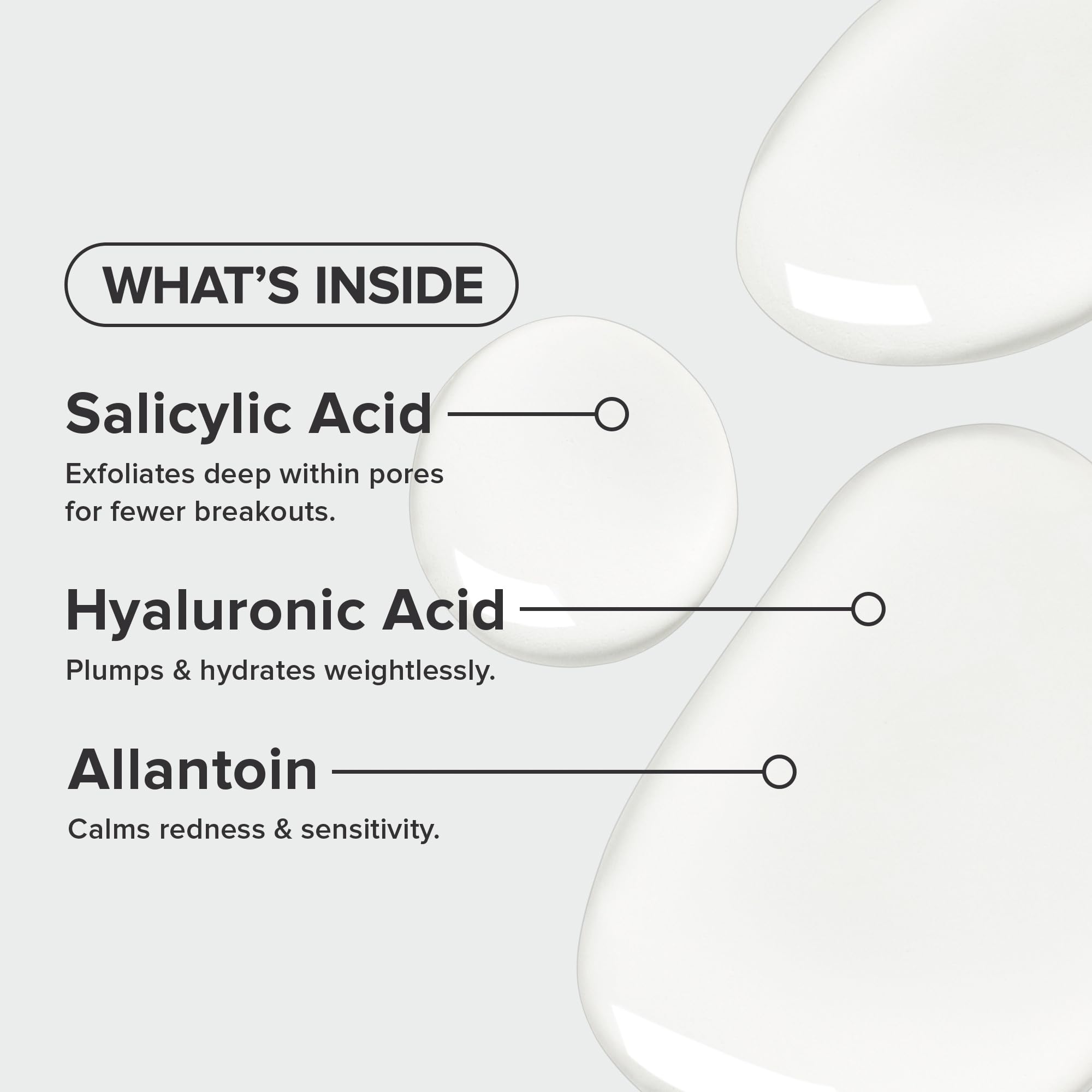 Liquid texture of Paula's Choice CLEAR Exfoliating Solution ready for daily use.