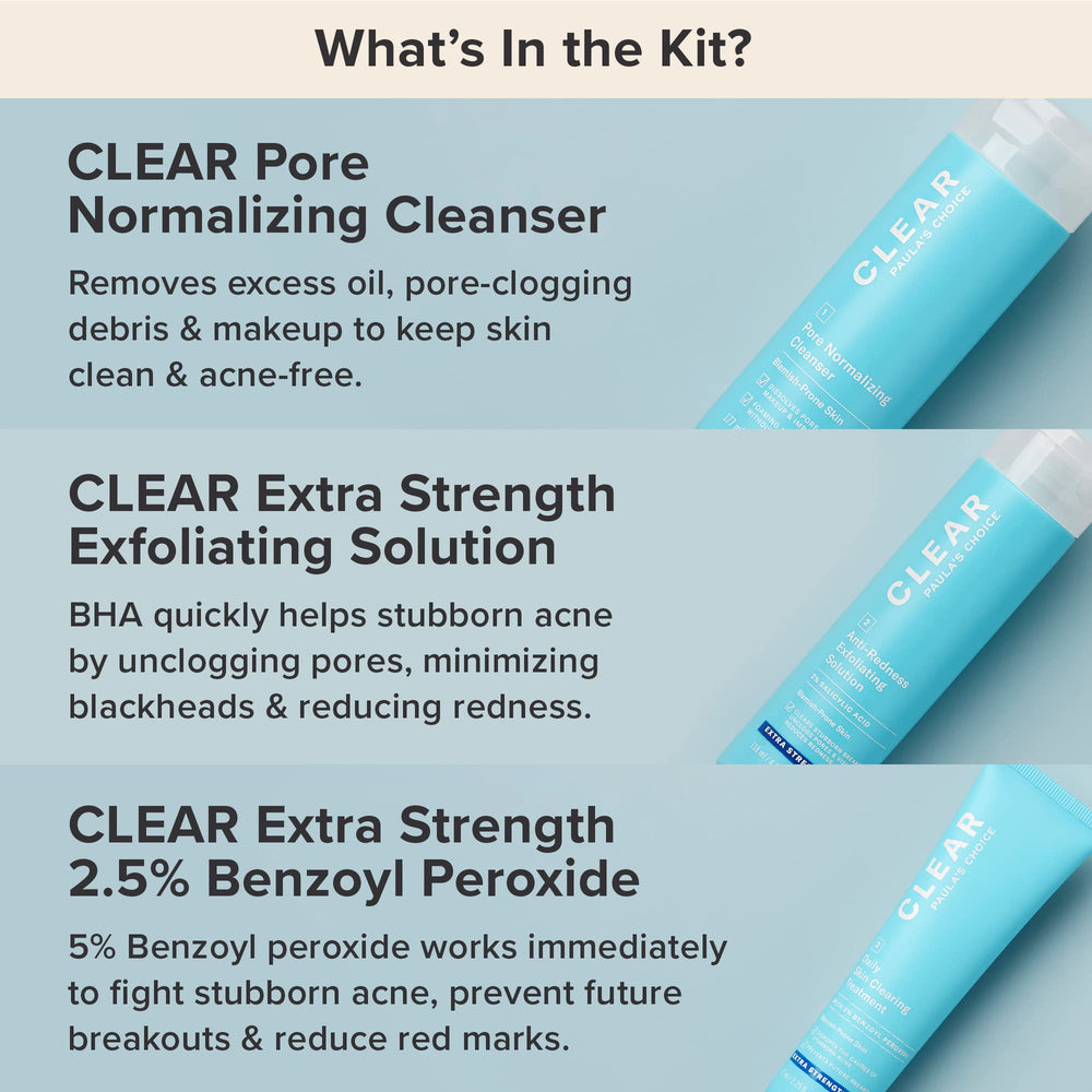 Paula's Choice CLEAR benzoyl peroxide treatment tube for stubborn breakouts.