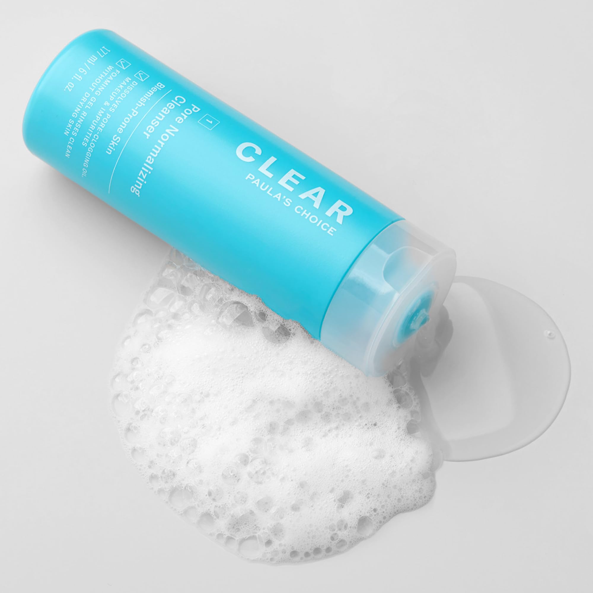 Salicylic acid in Paula's Choice cleanser helps control oil on pores.