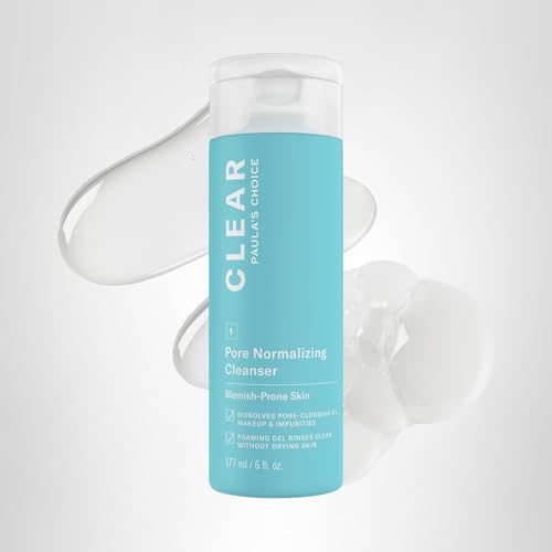 Close-up of salicylic acid focus in Paula's Choice CLEAR cleanser for pore care.