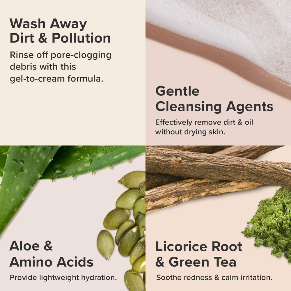 Paula's Choice DEFENSE foaming lather demonstrates dirt and makeup removal