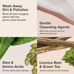 Paula's Choice DEFENSE foaming lather demonstrates dirt and makeup removal