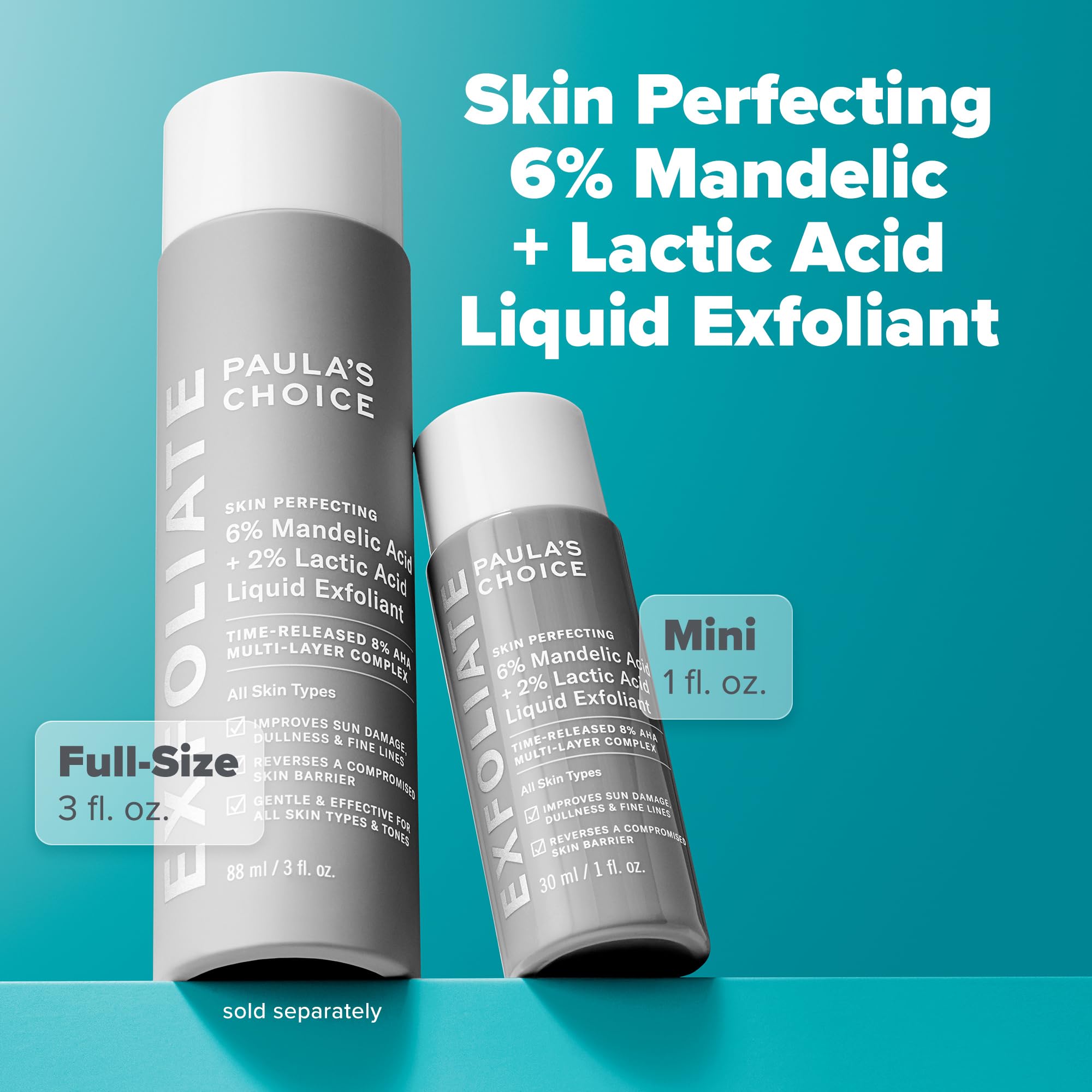 Paula's Choice Liquid Exfoliant application steps—visual guide for simple routines.