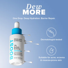 Close-up of Paula's Choice milky serum pour highlighting lightweight hydration.