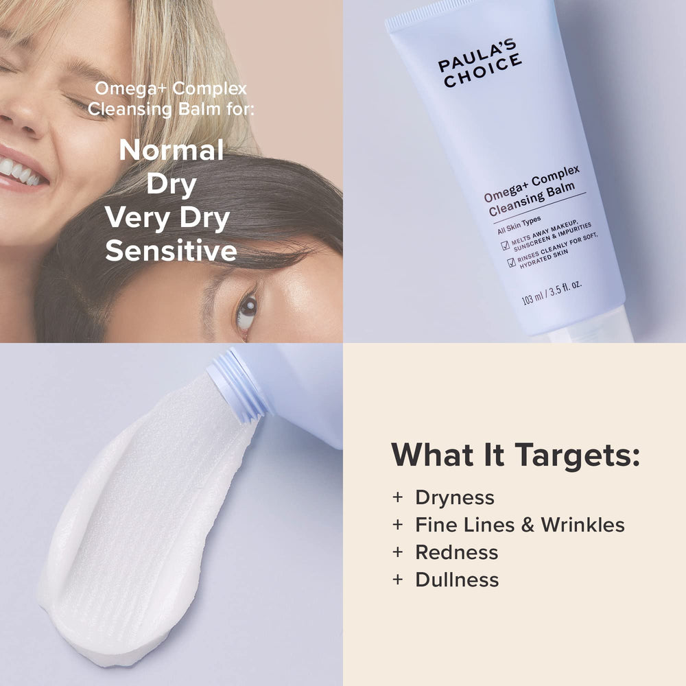 Paula's Choice balm used in a double-cleanse routine with another cleanser.