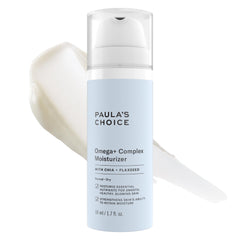 Paula's Choice Omega+ Moisturizer bottle-pump provides intense hydration for dry skin