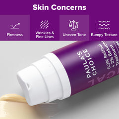 Paula's Choice panel study results graphic shows improved elasticity and texture.
