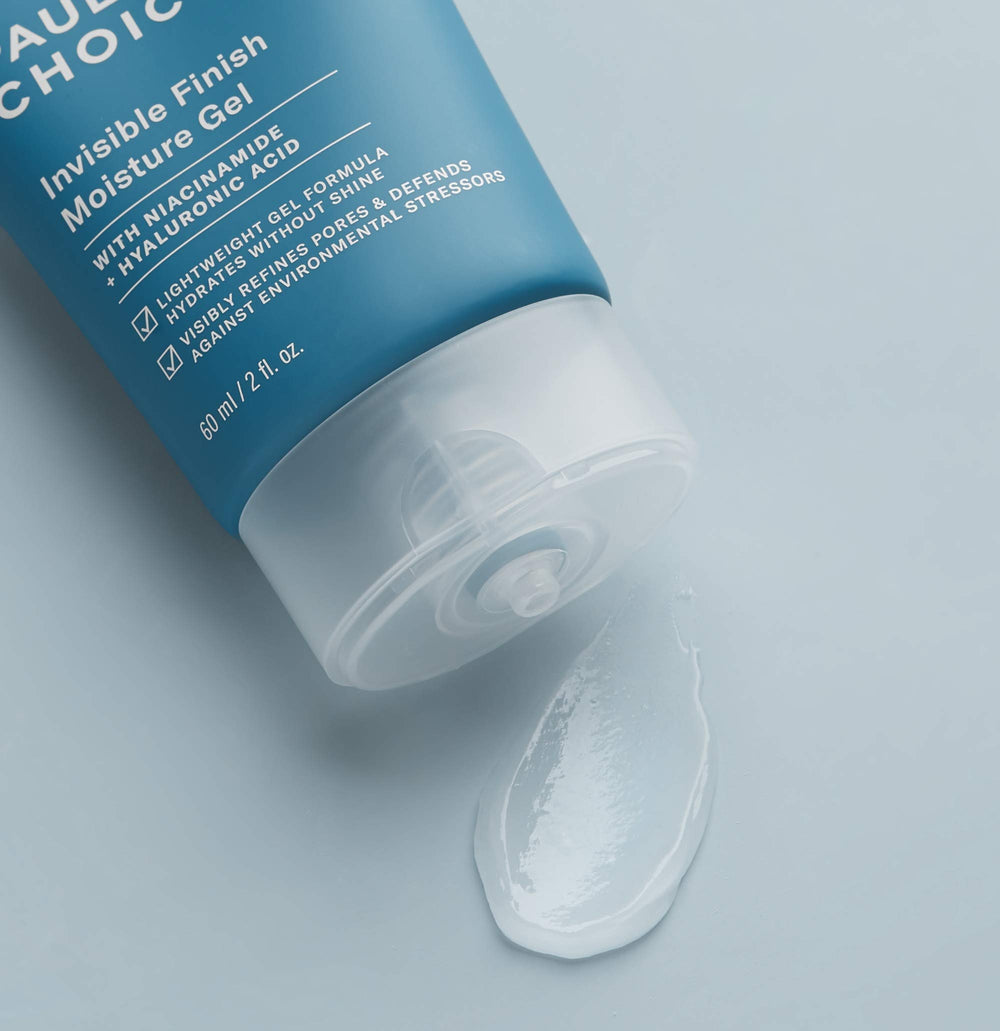 Skin close-up illustrating minimized pores after applying the gel