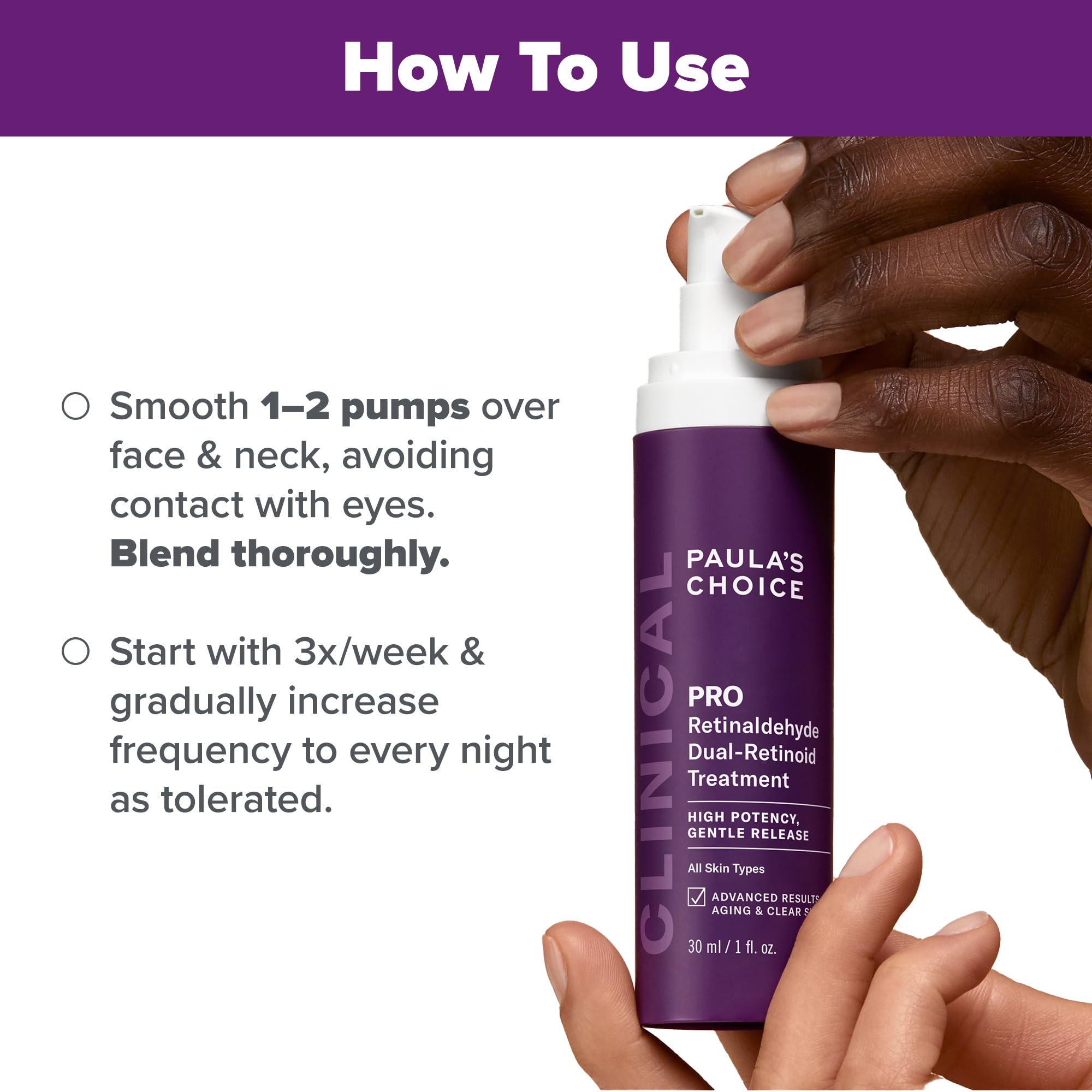 Paula's Choice Pro Retinaldehyde packaging emphasizes fragrance-free care.