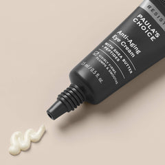 Paula's Choice RESIST eye cream texture swatch highlighting balm-like consistency.