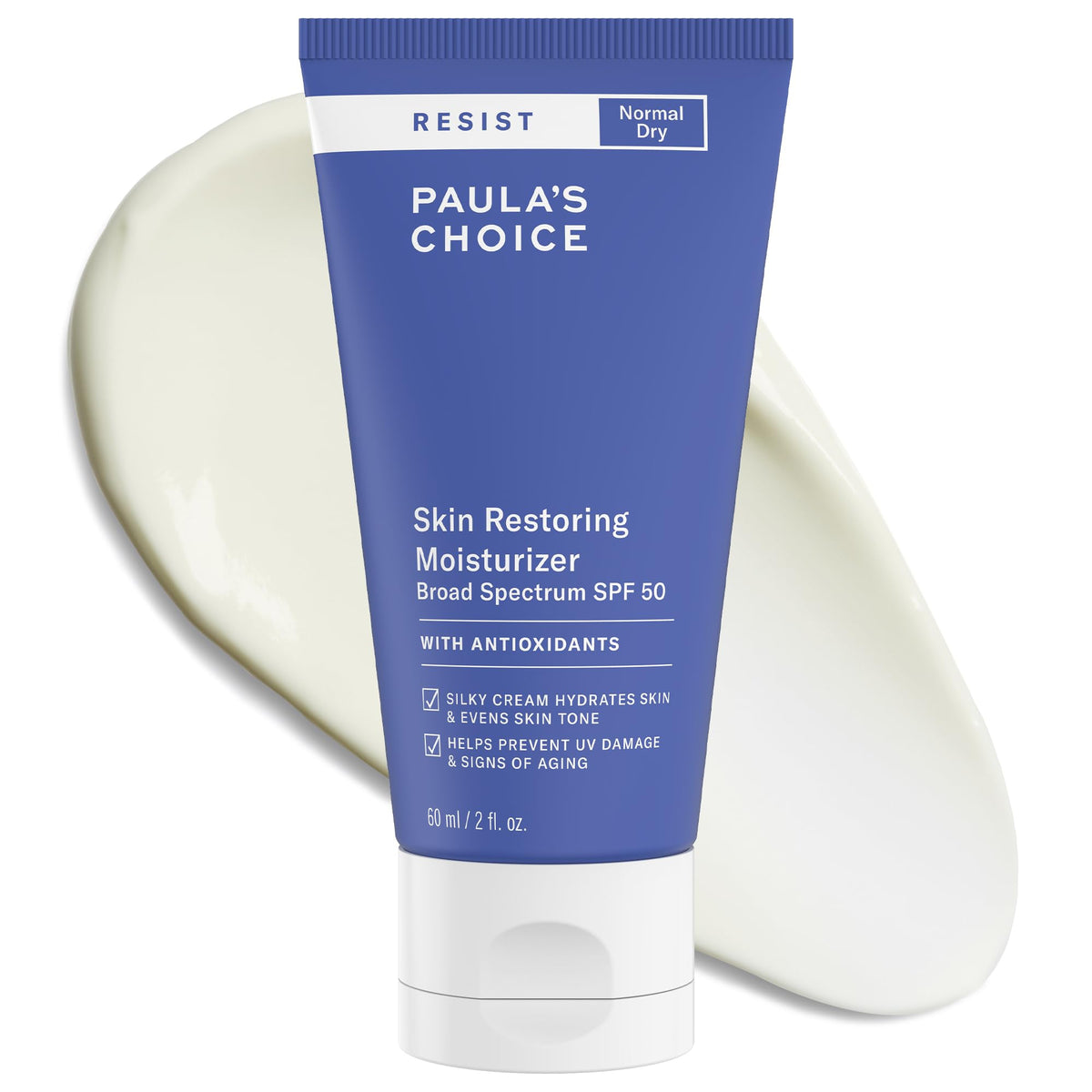 Paula's Choice RESIST SPF 50 bottle protects skin with mineral sunscreen and hydration.
