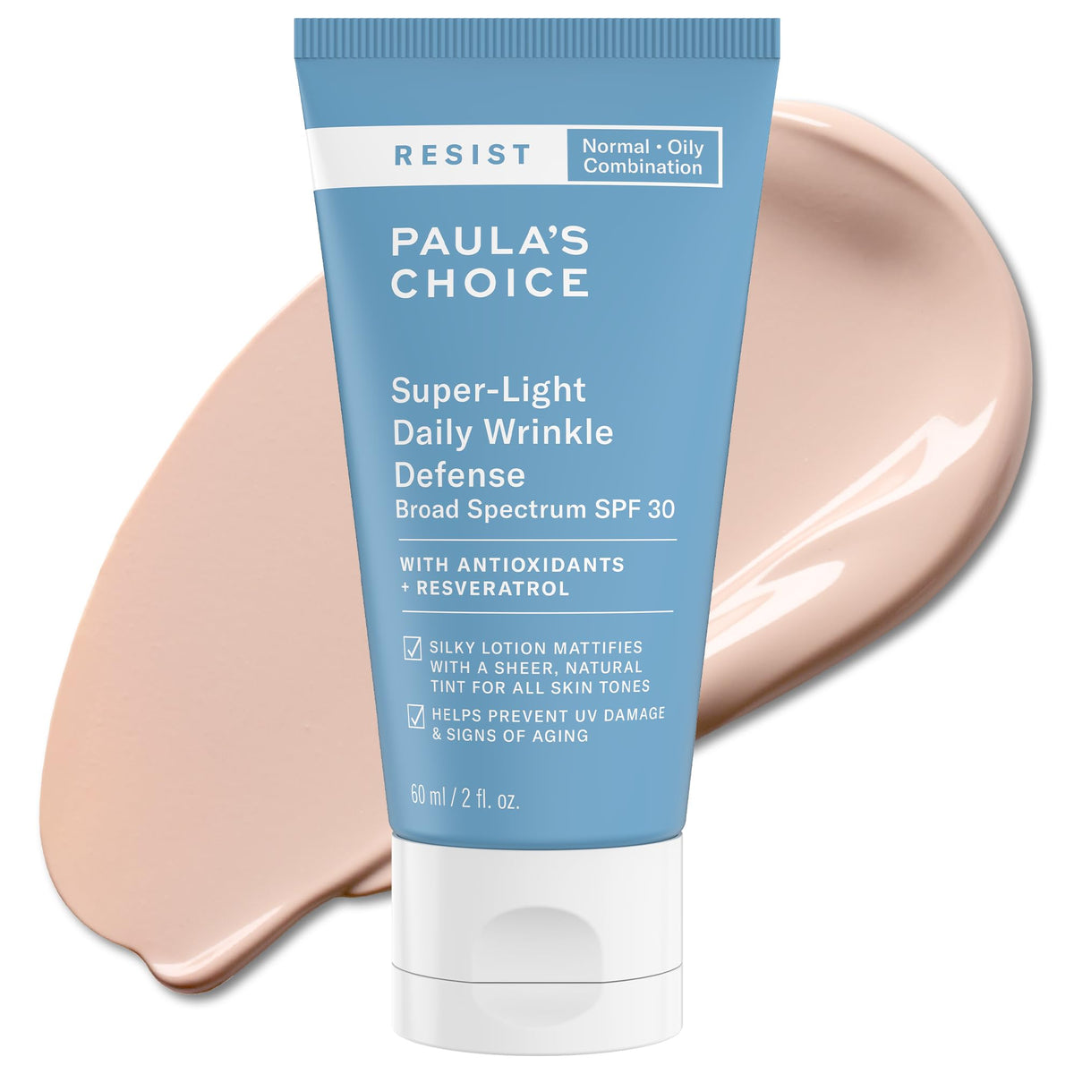 Paula's Choice RESIST SPF 30 bottle shows daily protection with matte finish.