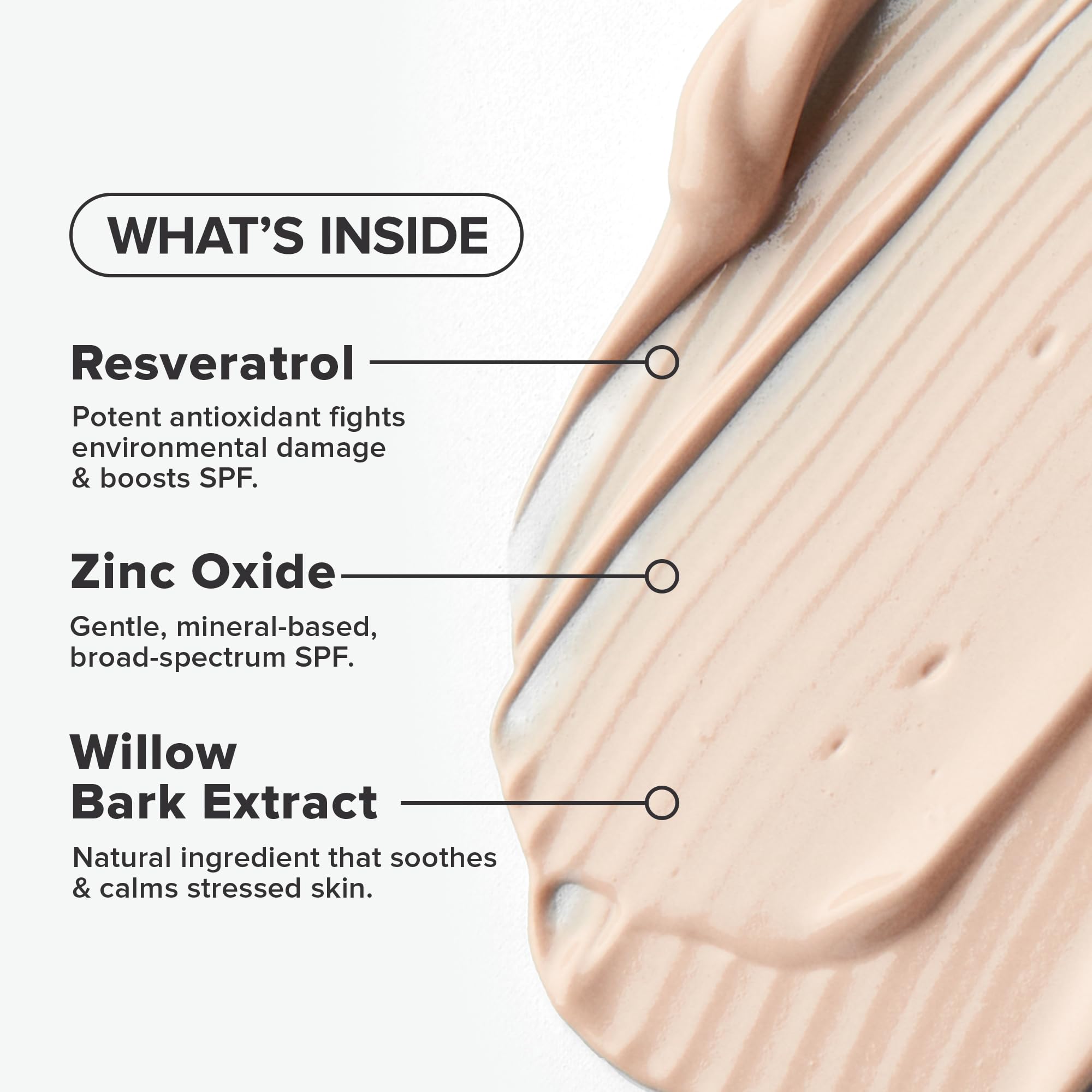 RESIST sunscreen on skin delivering a shine-free matte finish.