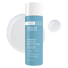 Paula's Choice Resist Toner bottle close-up showing fragrance-free formula for sensitive skin.