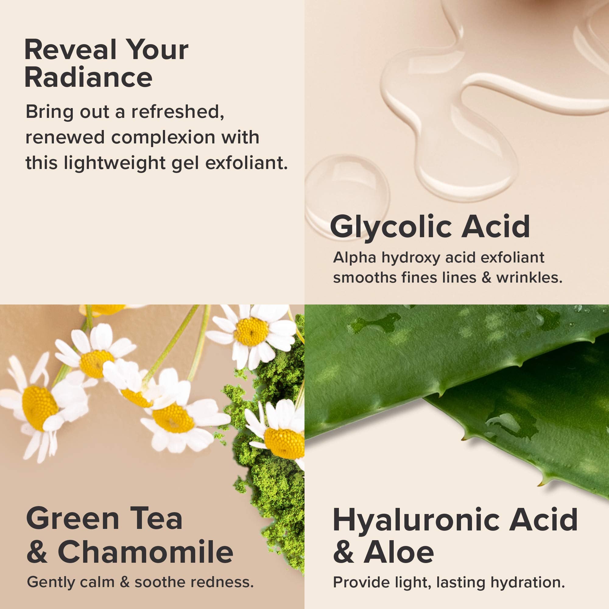 Paula's Choice Skin Perfecting 8% AHA Gel Exfoliant label close-up.