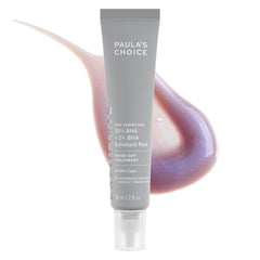 Paula's Choice Skin Perfecting Peel bottle close-up showing powerful exfoliation for smoother skin