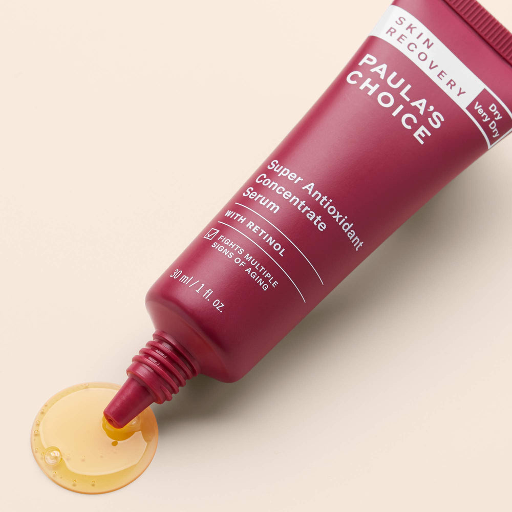 Paula's Choice Skin Recovery Serum label view demonstrating fragrance-free formula.