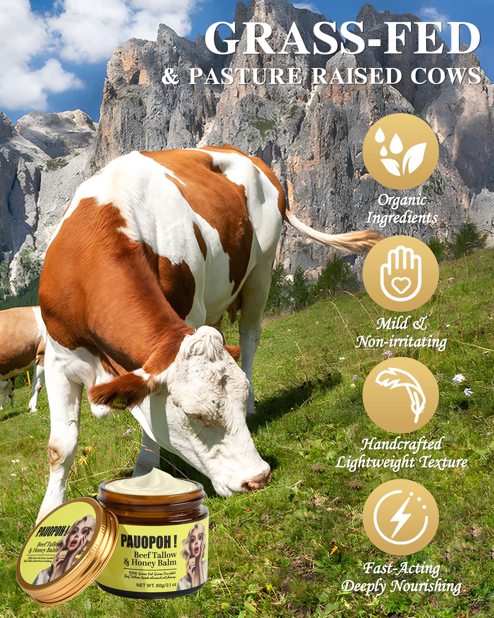 PAUOPOH balm texture with Manuka honey highlights soothing, nourishing properties