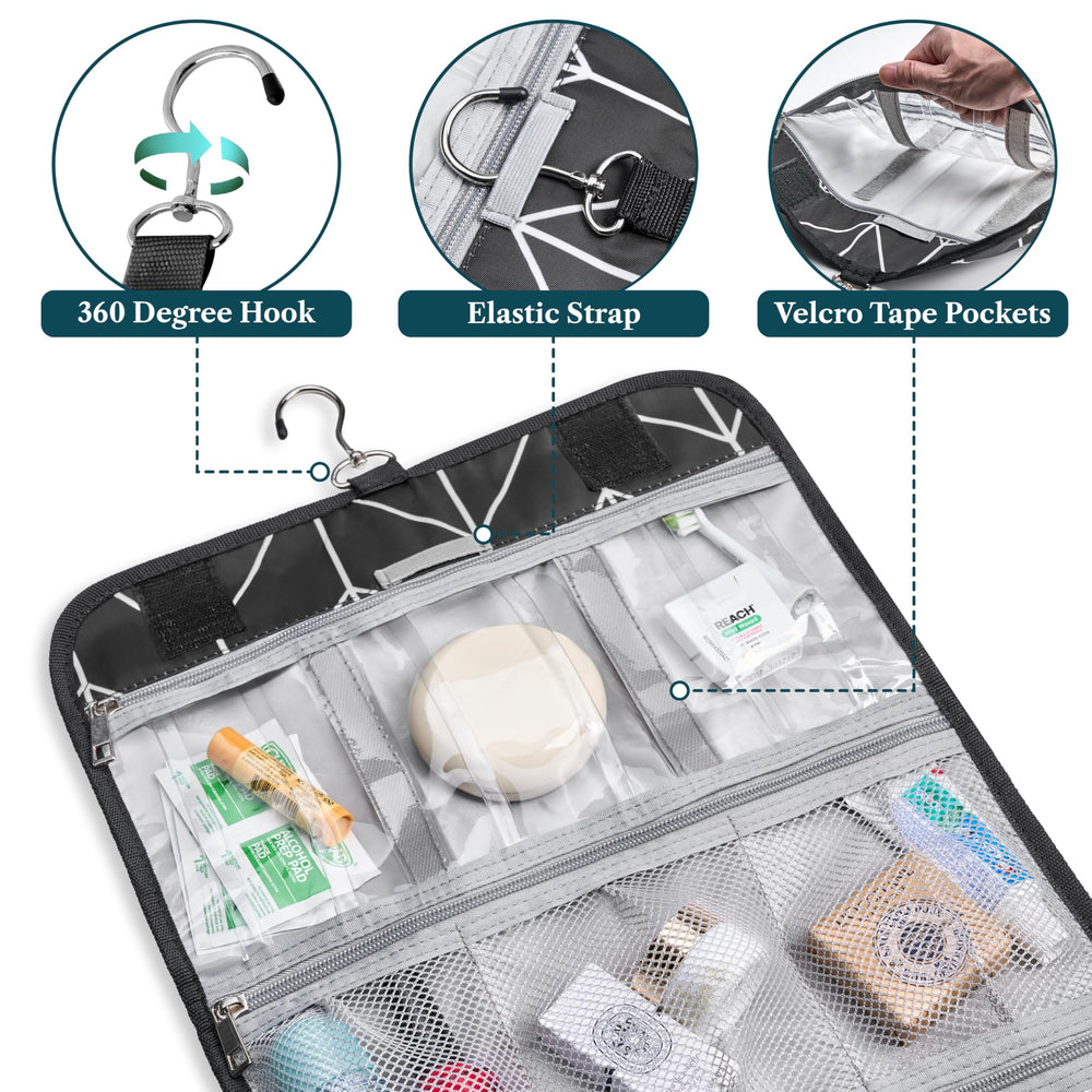 PAVILIA foldable bag laid flat to save space when not traveling.