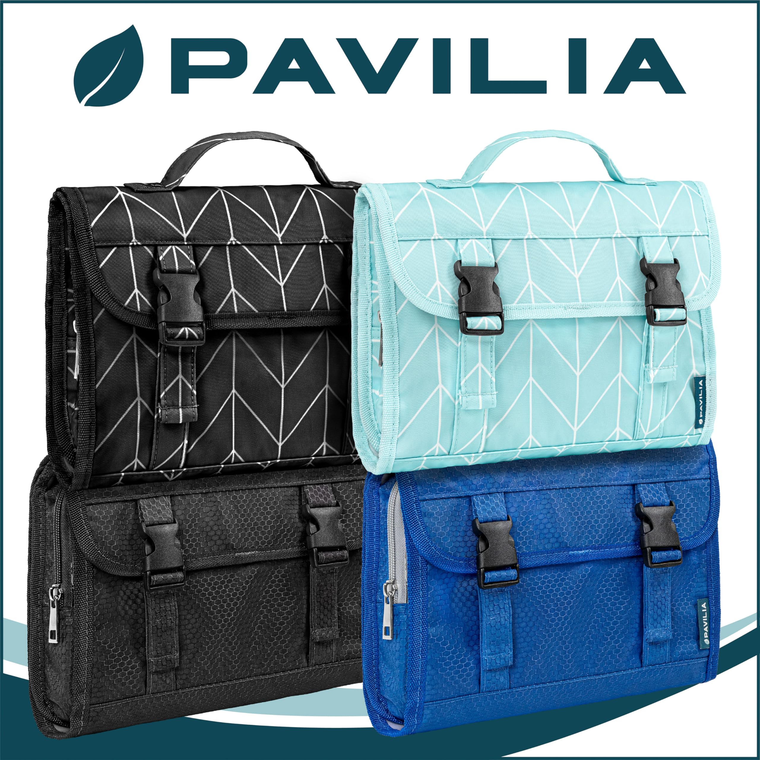 PAVILIA packable travel bag demonstrates easy packing into luggage.